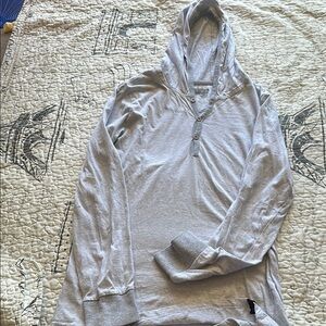 Men's Gray Hooded Shirt